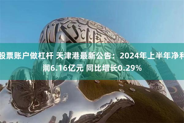 股票账户做杠杆 天津港最新公告：2024年上半年净利润6.16亿元 同比增长0.29%