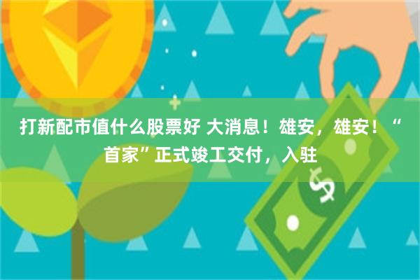 打新配市值什么股票好 大消息！雄安，雄安！“首家”正式竣工交付，入驻