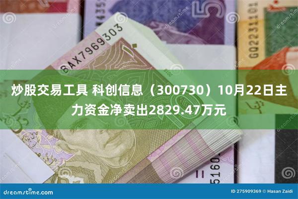 炒股交易工具 科创信息（300730）10月22日主力资金净卖出2829.47万元