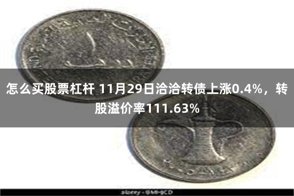 怎么买股票杠杆 11月29日洽洽转债上涨0.4%，转股溢价率111.63%