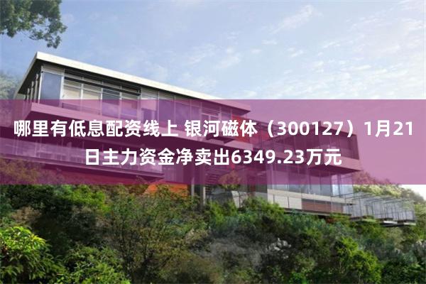 哪里有低息配资线上 银河磁体（300127）1月21日主力资金净卖出6349.23万元